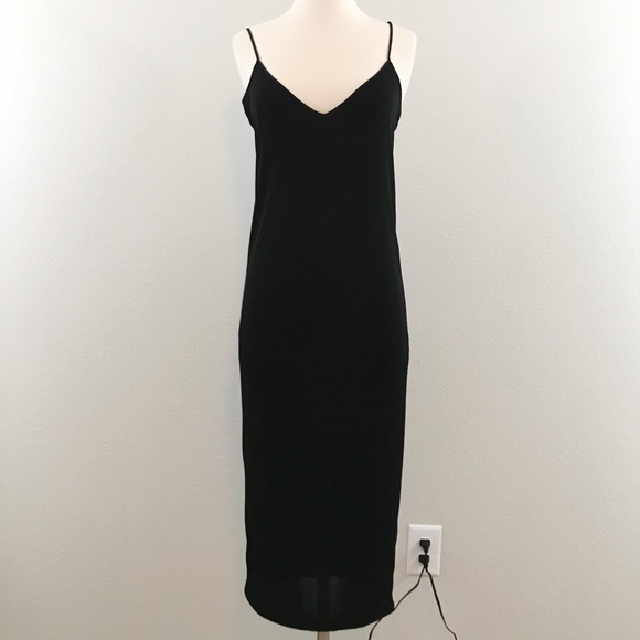 Zara Dresses & Skirts - NWT Zara Long Black Slip Dress